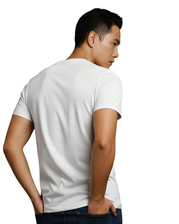 White_Dope_Graphic_Print_Round_Neck_T-Shirt_For_Men
