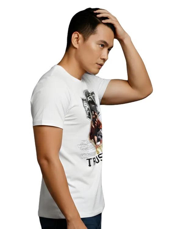 White_Dope_Graphic_Print_Round_Neck_T-Shirt_For_Men