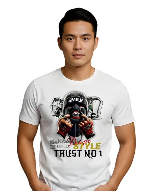 White_Dope_Graphic_Print_Round_Neck_T-Shirt_For_Men