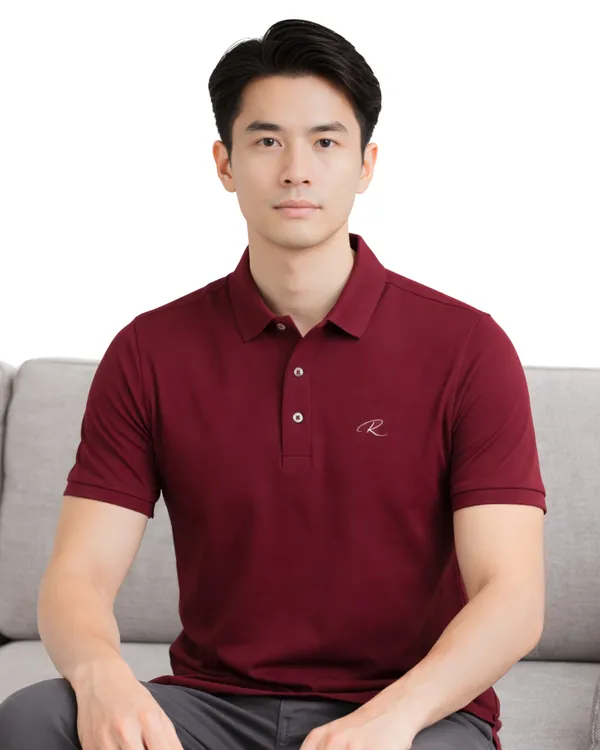 Maroon_Classic_Polo_T-Shirt_For_Men