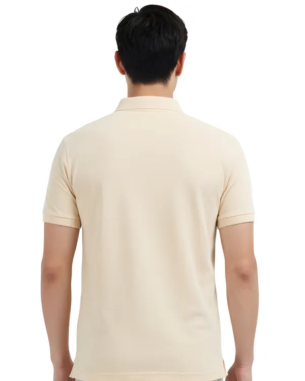 Beige_Classic_Polo_T-Shirt_For_Men