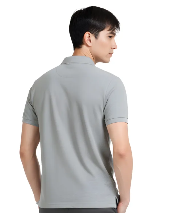 Grey_Classic_Polo_T-Shirt_For_Men