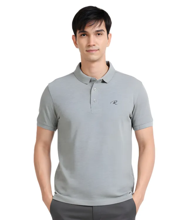 Grey_Classic_Polo_T-Shirt_For_Men