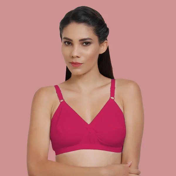 Arise_Beauty_full_coverage_deep-pink_100%_cotton_bra,_non_padded,wire_free