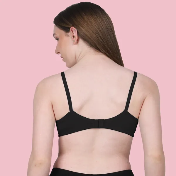 Arise_Beauty_Comfirt_Fit_Combo_(Black/M-Green)_T-shirt_Bra,_Non_Padded,_Wire-free
