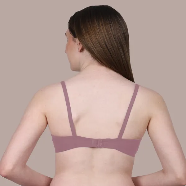 Mauve_Spandex_Luxe_Stretch_Lightly_Padded_&_Wire-Free_Bra_For_Women