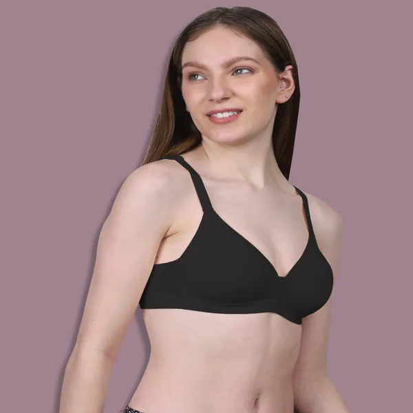 Black_Spandex_Couture_Comfort_Wire-Free_&_Padded_Bra_For_Women