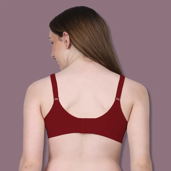 Maroon_Spandex_Couture_Comfort_Wire-Free_&_Padded_Bra_For_Women