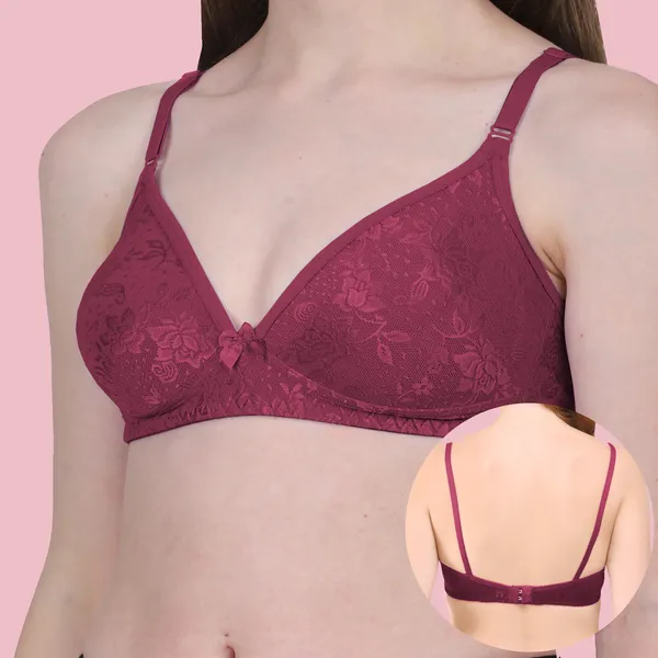 Arise_Beauty_Sleek_Fit_Smooth_Net_(Magenta)_Bra,_Deep_Kneck,_Straight_Back,_Non-padded,_Wire-free