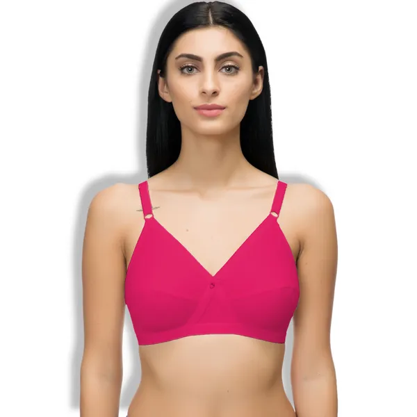 Arise_Beauty_full_coverage_Combo_(Black/Deep-pink),_non_padded,_wire_free,_hosiery_Bra