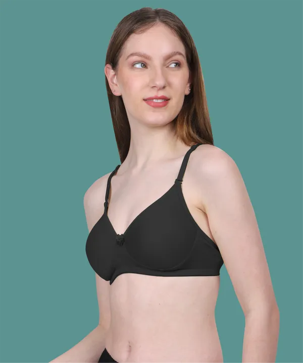 Arise_Beauty_Comfirt_Fit_Black_T-shirt_Bra,_(Padded),_Wire-free