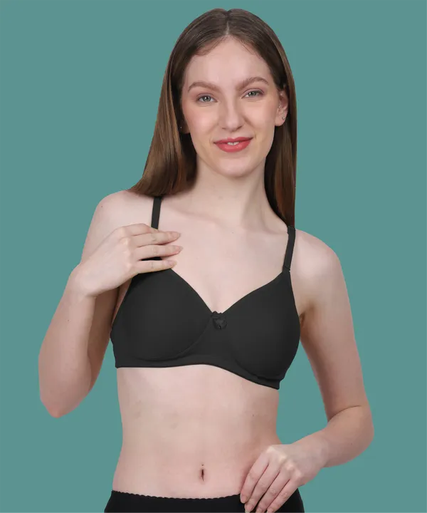 Arise_Beauty_Comfirt_Fit_Black_T-shirt_Bra,_(Padded),_Wire-free