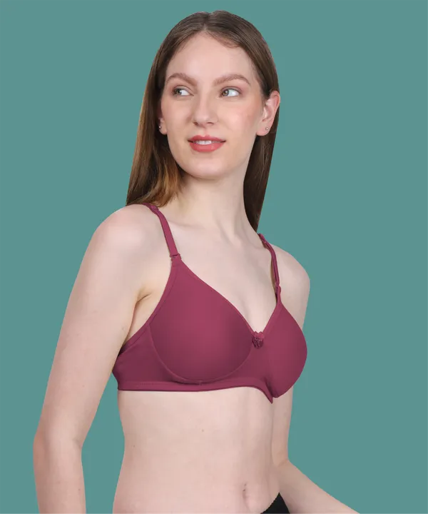 Arise_Beauty_Comfirt_Fit_Magenta_T-shirt_Bra,_(Padded),_Wire-free
