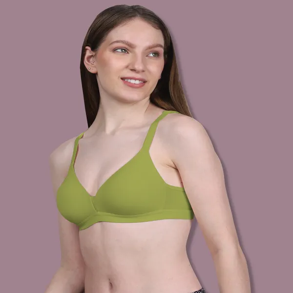 Mustard_Green_Spandex_Couture_Comfort_Wire-Free_&_Padded_Bra_For_Women