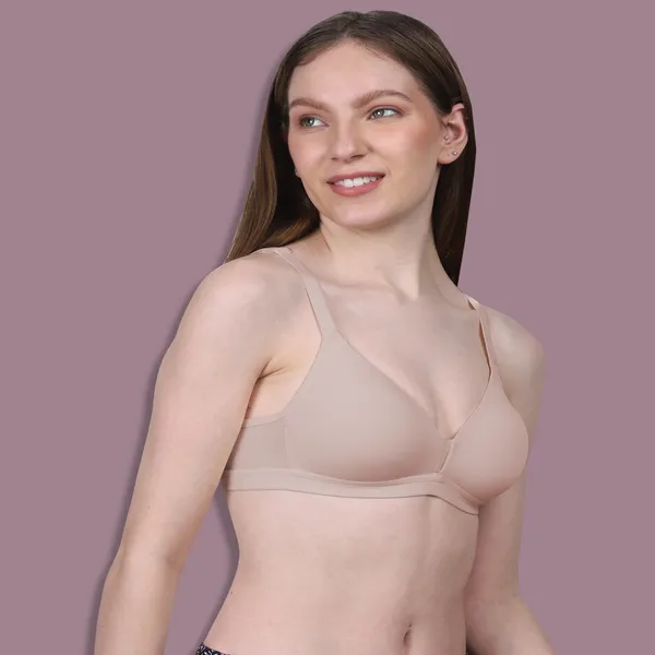 Dark_Beige_Spandex_Couture_Comfort_Wire-Free_&_Padded_Bra_For_Women