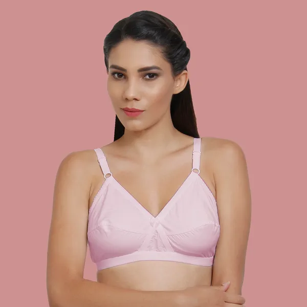 Arise_Beauty_full_coverage_pink,_non_padded,_wire_free,_100%_cotton_bra