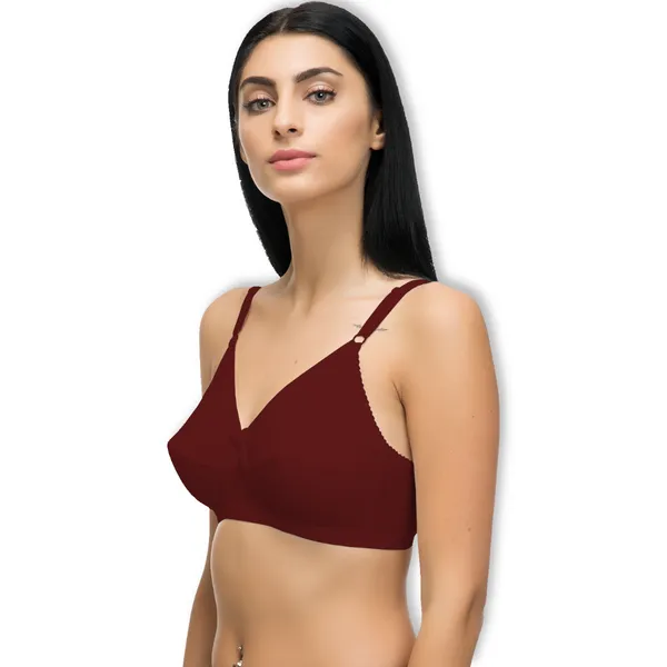 Maroon_Cotton_Blend_Full_Coverage_Non_Padded_&_Wire_Free_Hosiery_Bra_For_Women