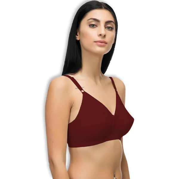 Maroon_Cotton_Blend_Full_Coverage_Non_Padded_&_Wire_Free_Hosiery_Bra_For_Women