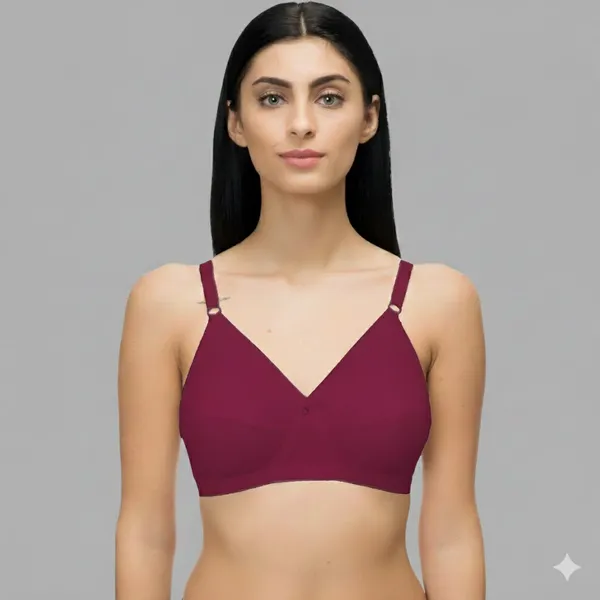 Maroon_Cotton_Blend_Full_Coverage_Non_Padded_&_Wire_Free_Hosiery_Bra_For_Women