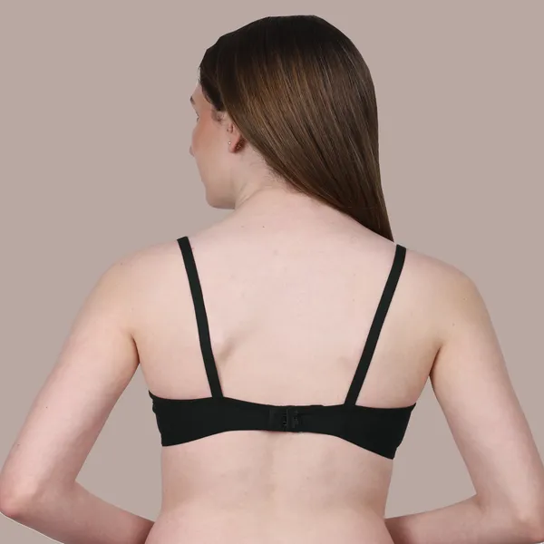 Black_Spandex_Luxe_Stretch_Lightly_Padded_&_Wire-Free_Bra_For_Women