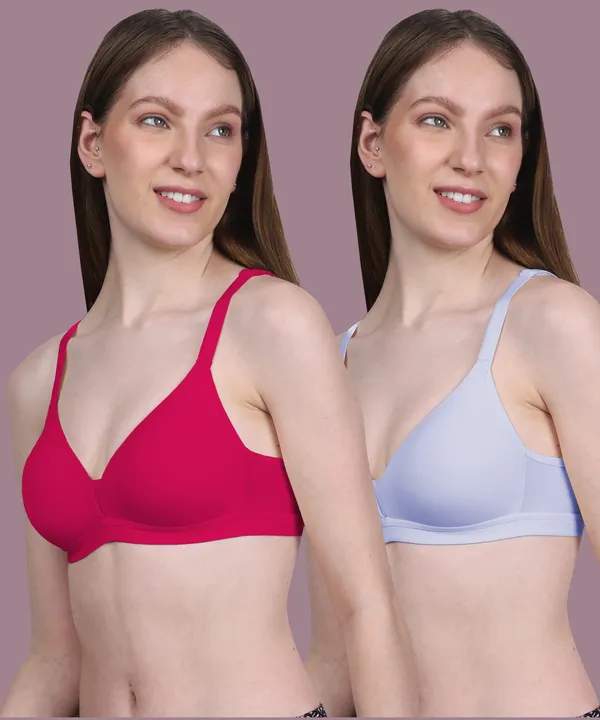 Arise_Beauty_Couture_Comfort_Combo_(Deep-Pink/Purple),_wire-free,_padded-bra