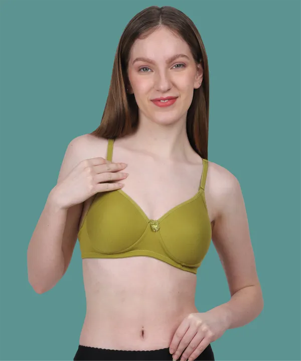 Arise_Beauty_Comfirt_Fit_M-green_T-shirt_Bra,_(Padded),_Wire-free