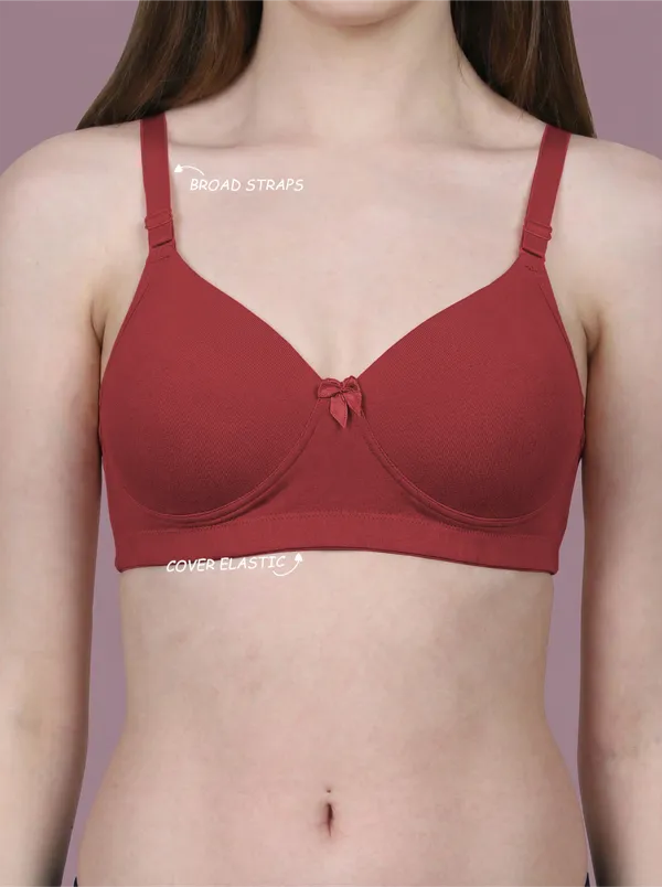 Arise_Beauty_Ultimate_Comfort_Full_Coverage_(Maroon)_Seamless_Padded_Bra,_wire-free