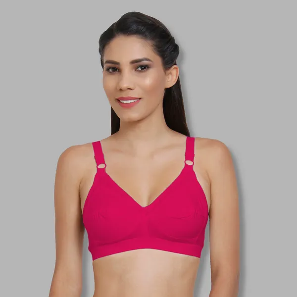 Arise_Beauty,_(pack_of_3),_full_coverage_ORANGE/PINK/DEEP-PINK,_non_padded,_wire_free,_100%_cotton_bra