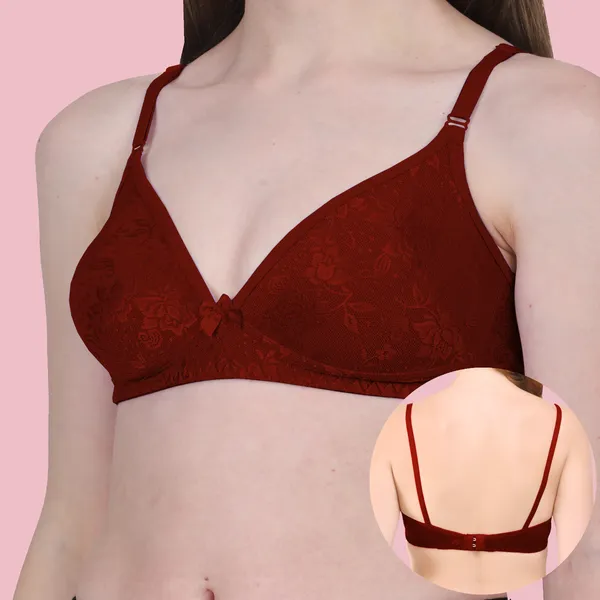 Arise_Beauty_Sleek_Fit_Smooth_Net_(Maroon)_Bra,_Deep_Kneck,_Straight_Back,_Non-padded,_Wire-free