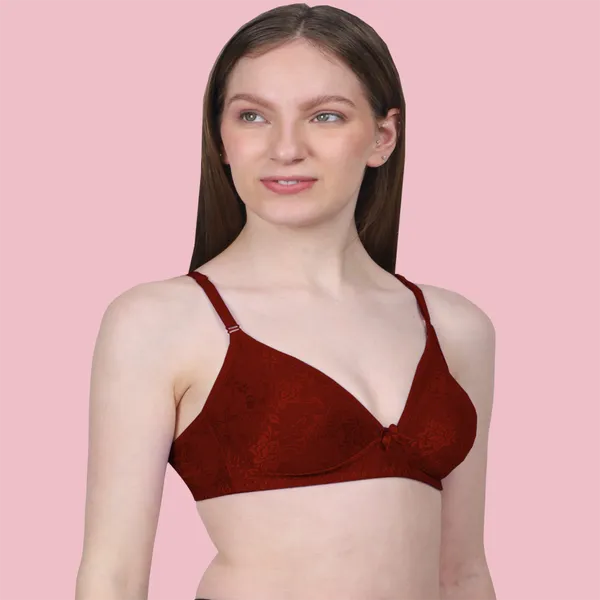 Arise_Beauty_Sleek_Fit_Smooth_Net_(Maroon)_Bra,_Deep_Kneck,_Straight_Back,_Non-padded,_Wire-free