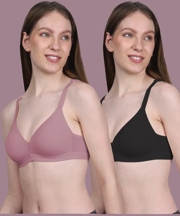 Arise_Beauty_Couture_Comfort_Combo_(D-Red_Been/Black),_wire-free,_padded-bra