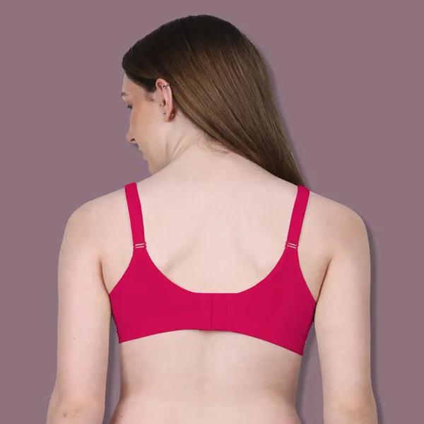 Deep_Pink_Spandex_Couture_Comfort_Wire-Free_&_Padded_Bra_For_Women