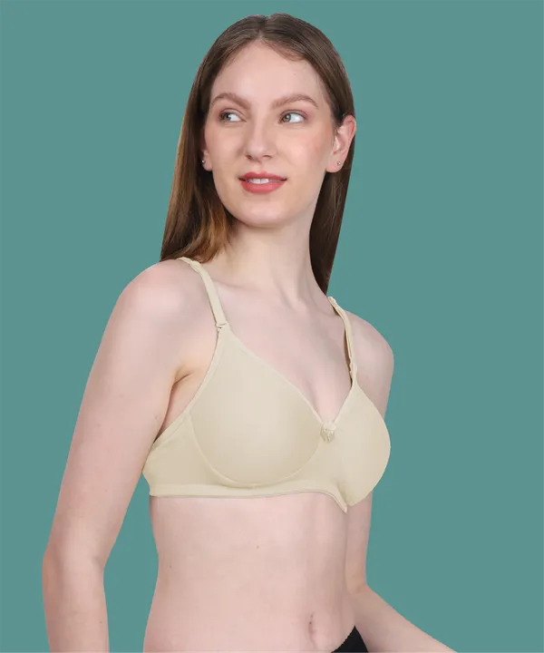 Arise_Beauty_Comfirt_Fit_Beige_T-shirt_Bra,_(Padded),_Wire-free