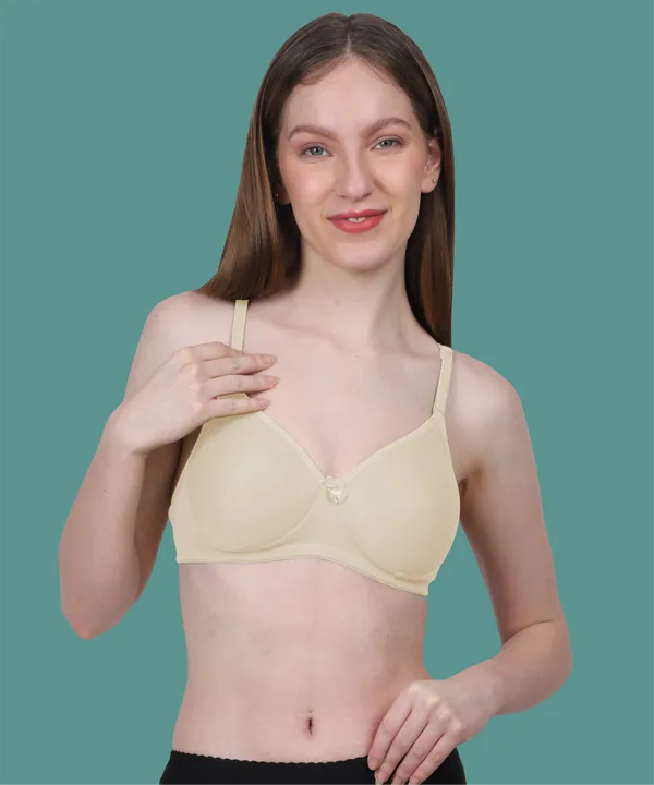 Arise_Beauty_Comfirt_Fit_Beige_T-shirt_Bra,_(Padded),_Wire-free
