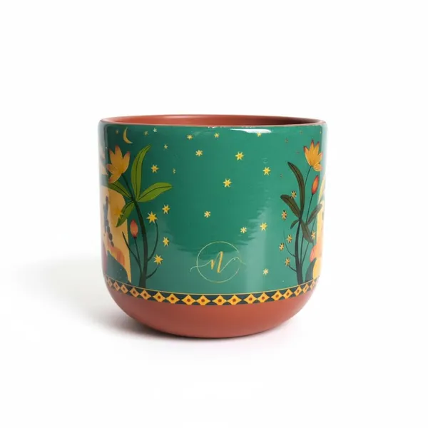 Nivirescent_Muse_Collection,_Teal_Terracotta_Planter_Premium_Glass_Coated_Planter_For_Home_Decor_|_Artistic_Flower_Pots_For_Garden_&_Indoor_Plant_Pot