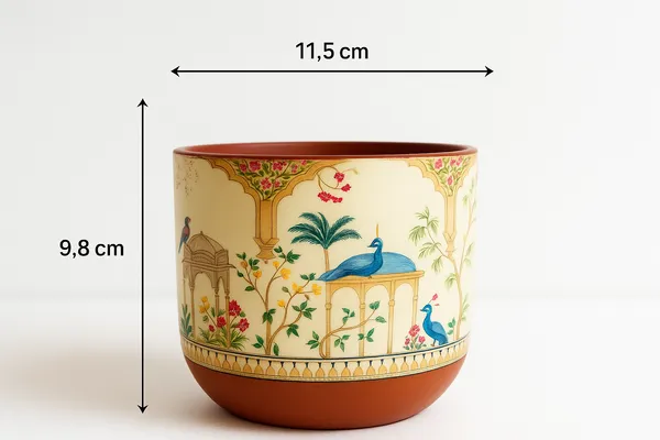Beige_Premium_Glass_Coated_Peacock_Design_Planters_for_Home_Decor_|_Terracotta_Planter