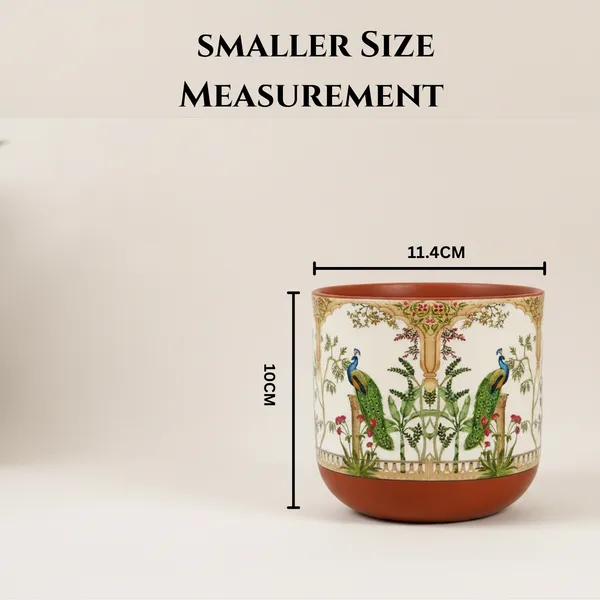 Beige_Royal_Peacock_Handcrafted_Terracotta_Planter_Set_of_2_|_Glass_Coated_Finish,_Hand-Painted_Botanical_&_Peacock_Design_|_Flower_Pots_for_Home_Decor,_Living_Room_&_Indoor_Plants