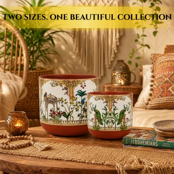 Beige_Royal_Peacock_Handcrafted_Terracotta_Planter_Set_of_2_|_Glass_Coated_Finish,_Hand-Painted_Botanical_&_Peacock_Design_|_Flower_Pots_for_Home_Decor,_Living_Room_&_Indoor_Plants