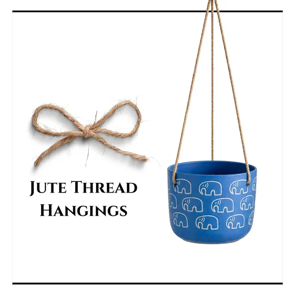 Elephant_Motif_Handcrafted_Terracotta_Hanging_Planters,_Set_of_2_(Blue_&_Black)_|_Jute_Rope_Hanger_|_Indoor_Hanging_Pots_for_Plants,_Balcony_&_Home_Decor_|_11.4cm_Dia_x_10cm_Height