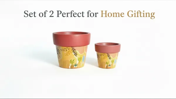 Prakruti_Pair_from_Nivirescent's_Muse_Collection,_Set_of_2_Terracotta_Planters_for_Home_Decor_and_Gifting,_4Inch_&_6Inch