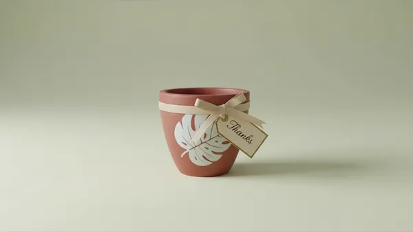 Terra_Roo_Terracotta_Planter_with_Monstera_Leaf_Design,_Matte_Finish,_Cylindrical,_Medium,_12.4_cm_Diameter,_Indoor_Decorative_Pot