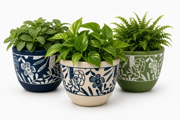 Terracotta_Floral_Plant_Pots_Set_of_3,_9.8x8_cm,_Blue/Green/Beige_Combo_Flower_pots_for_Gifting_and_Home_Decor