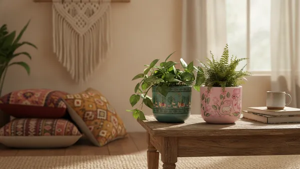 Terracotta_Planter_combo_of_Pichwai_Pink_&_Green_Collection_–_Premium_Glass_Coated_Peacock_Design_Planters_for_Home_Decor_|_Artistic_Flower_Pots_for_Garden_&_Indoor_Plant_Pot