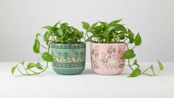 Terracotta_Planter_combo_of_Pichwai_Pink_&_Green_Collection_–_Premium_Glass_Coated_Peacock_Design_Planters_for_Home_Decor_|_Artistic_Flower_Pots_for_Garden_&_Indoor_Plant_Pot