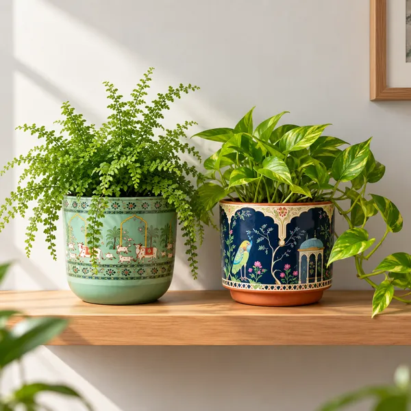 Terracotta_Planter_combo_of_Pichwai_&_Royal_Collection_–_Premium_Glass_Coated_Peacock_Design_Planters_for_Home_Decor_|_Artistic_Flower_Pots_for_Garden_&_Indoor_Plant_Pot