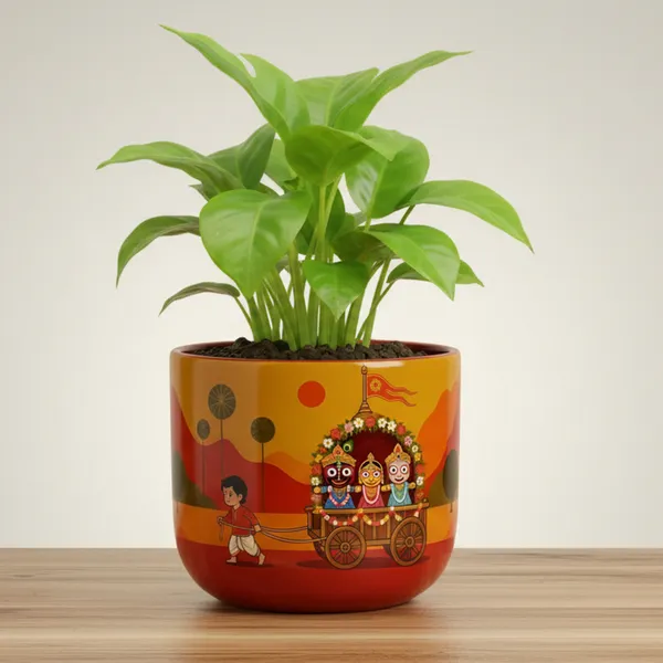 Jagannath_Cart_Decorative_Indoor_Planter_|_Premium_Handcrafted_Flower_Pot_for_Indoor_Plants_|_Cultural_Home_Decor_Pot_with_Drainage_Hole_|_Temple_Decor_|_Housewarming_&_Festival_Gift