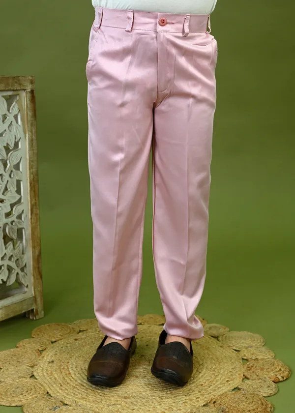 Onion_Pink_Satin_Blend_Sherwani_And_Churidar_Set_Embroidered_For_Boys