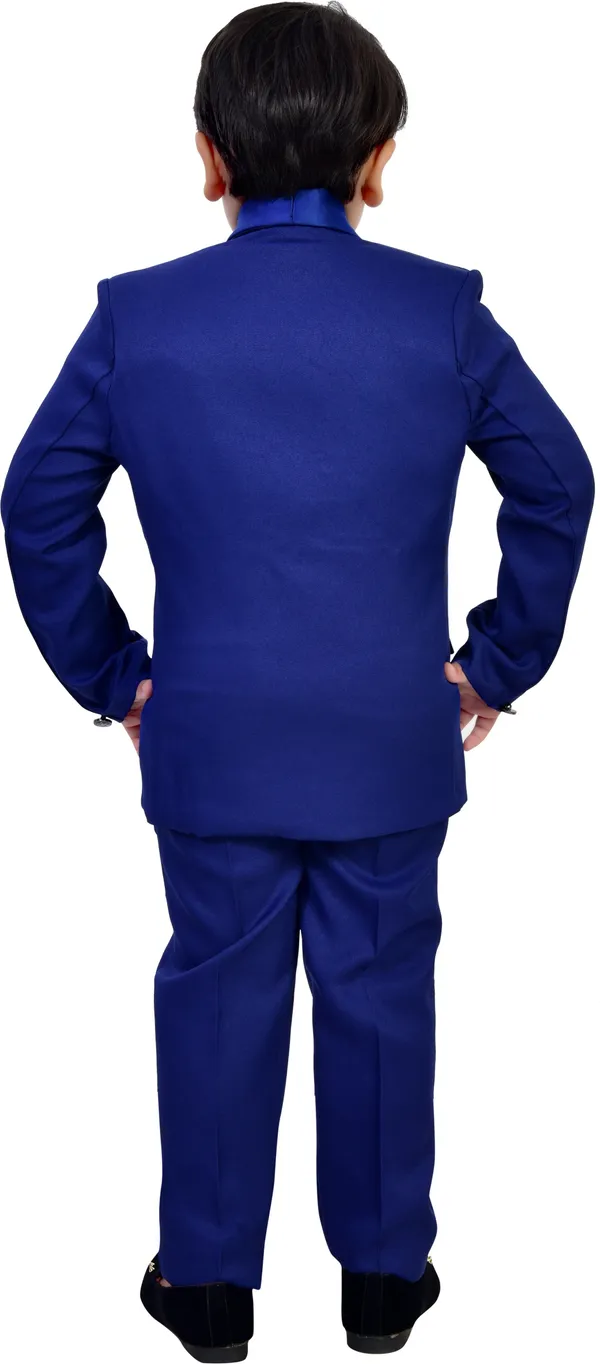 Blue_Polyester_5_Piece_Coat_Pant_Suit_Set_Solid_For_Boys
