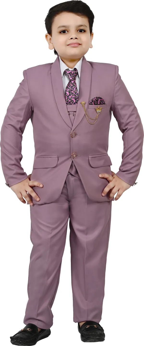 Purple_Cotton_Blend_5_Piece_Coat_Suit_Set_With_Shirt,_Pant,_Waistcoat_&_Tie_For_Boys_Solid_For_Boys