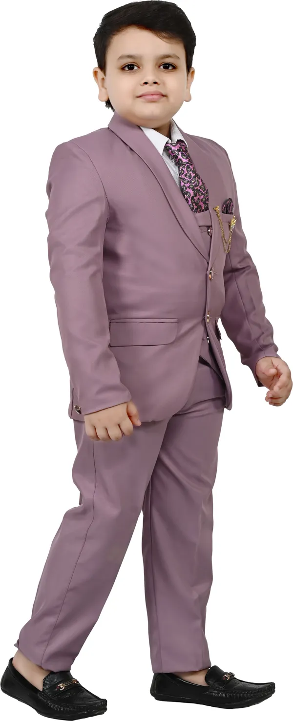 Purple_Cotton_Blend_5_Piece_Coat_Suit_Set_With_Shirt,_Pant,_Waistcoat_&_Tie_For_Boys_Solid_For_Boys